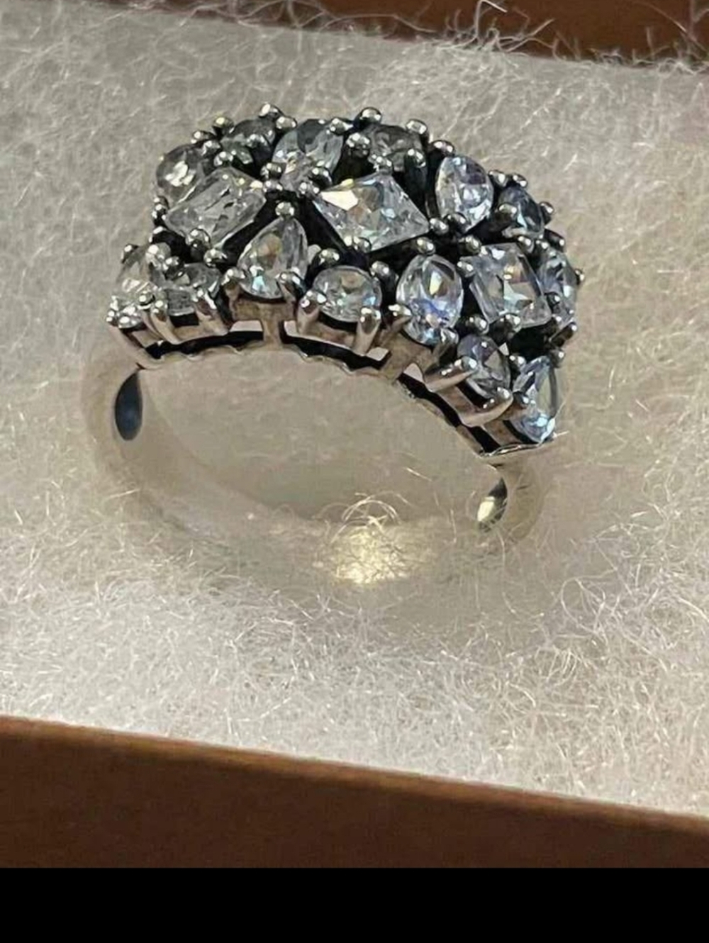 GORGEOUS Retired Silpada Multi-Stone "Cosmo" Sterling Ring